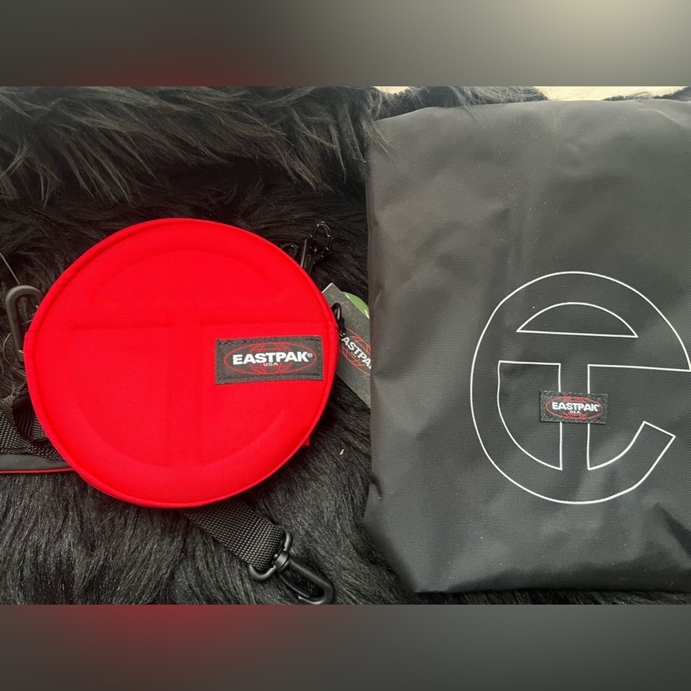 Red Eastpak x Telfar circle bag
